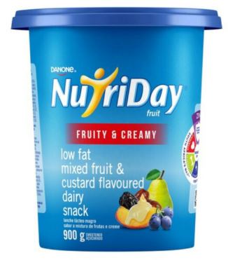 Danone Yogurt Mixed Fruit & Custard  900g 